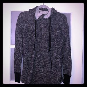 Black and gray hoodie